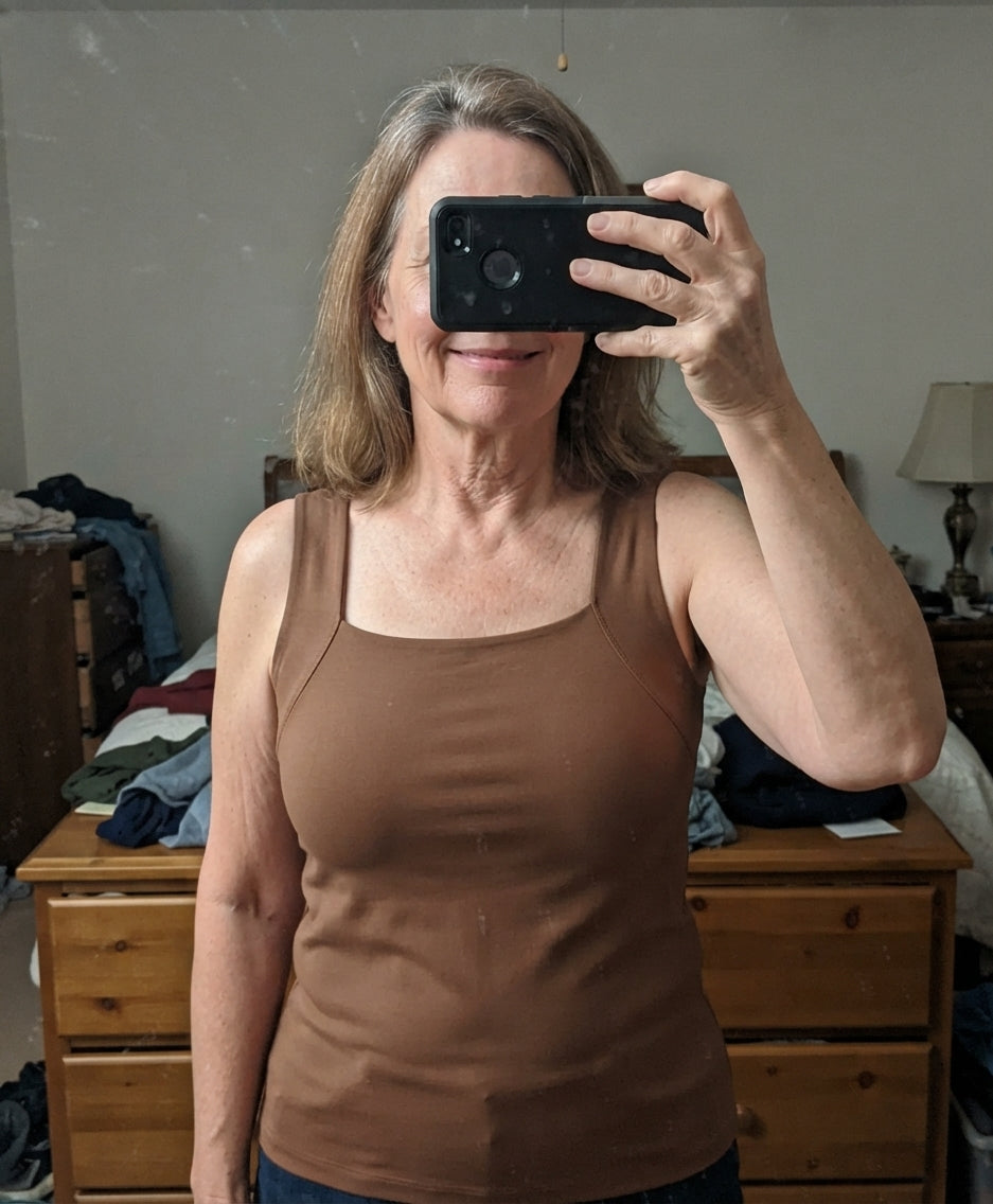 PAM TANKS™ Tank Top with Built-In Bra Support