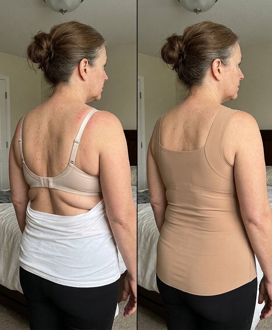PAM TANKS™ Tank Top with Built-In Bra Support