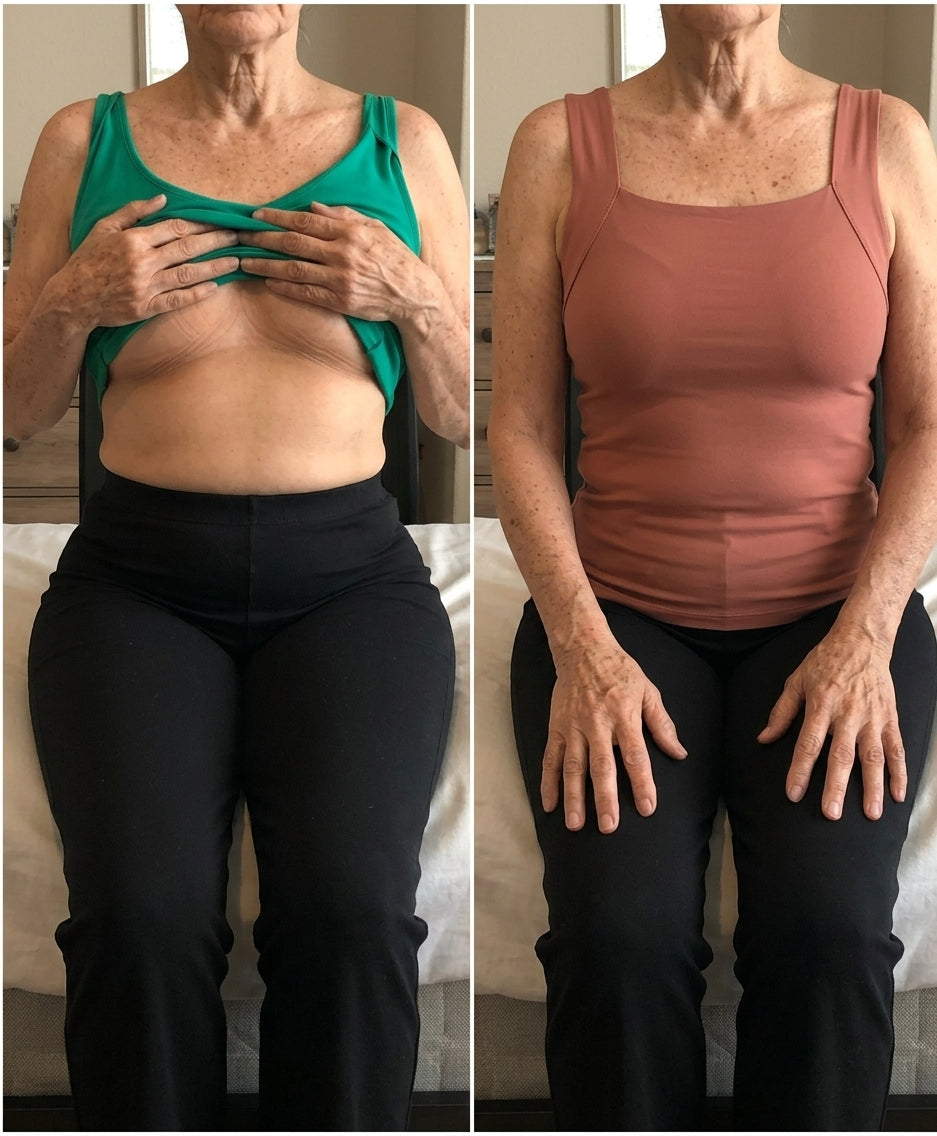 PAM TANKS™ Tank Top with Built-In Bra Support