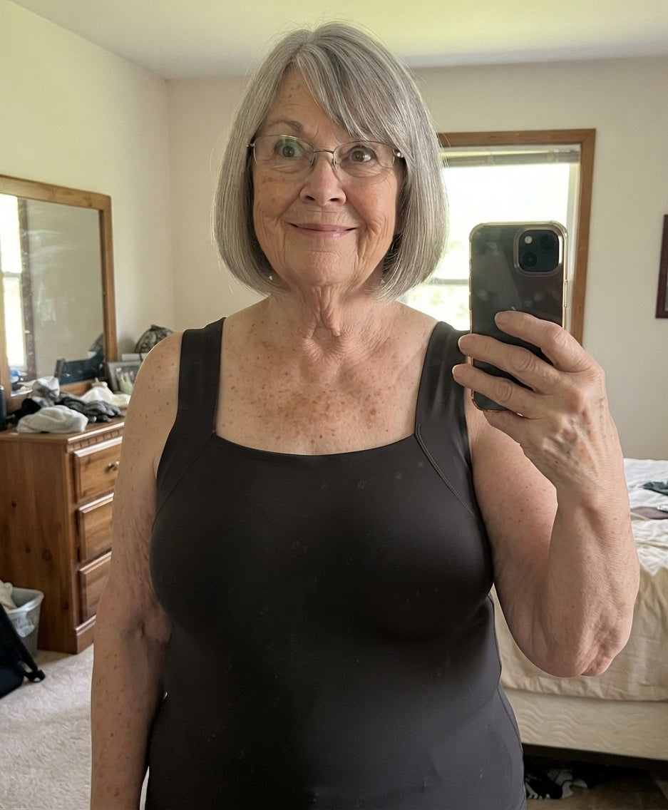 PAM TANKS™ Tank Top with Built-In Bra Support