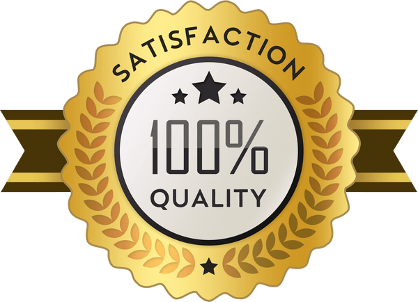 100% satisfaction guarantee badge