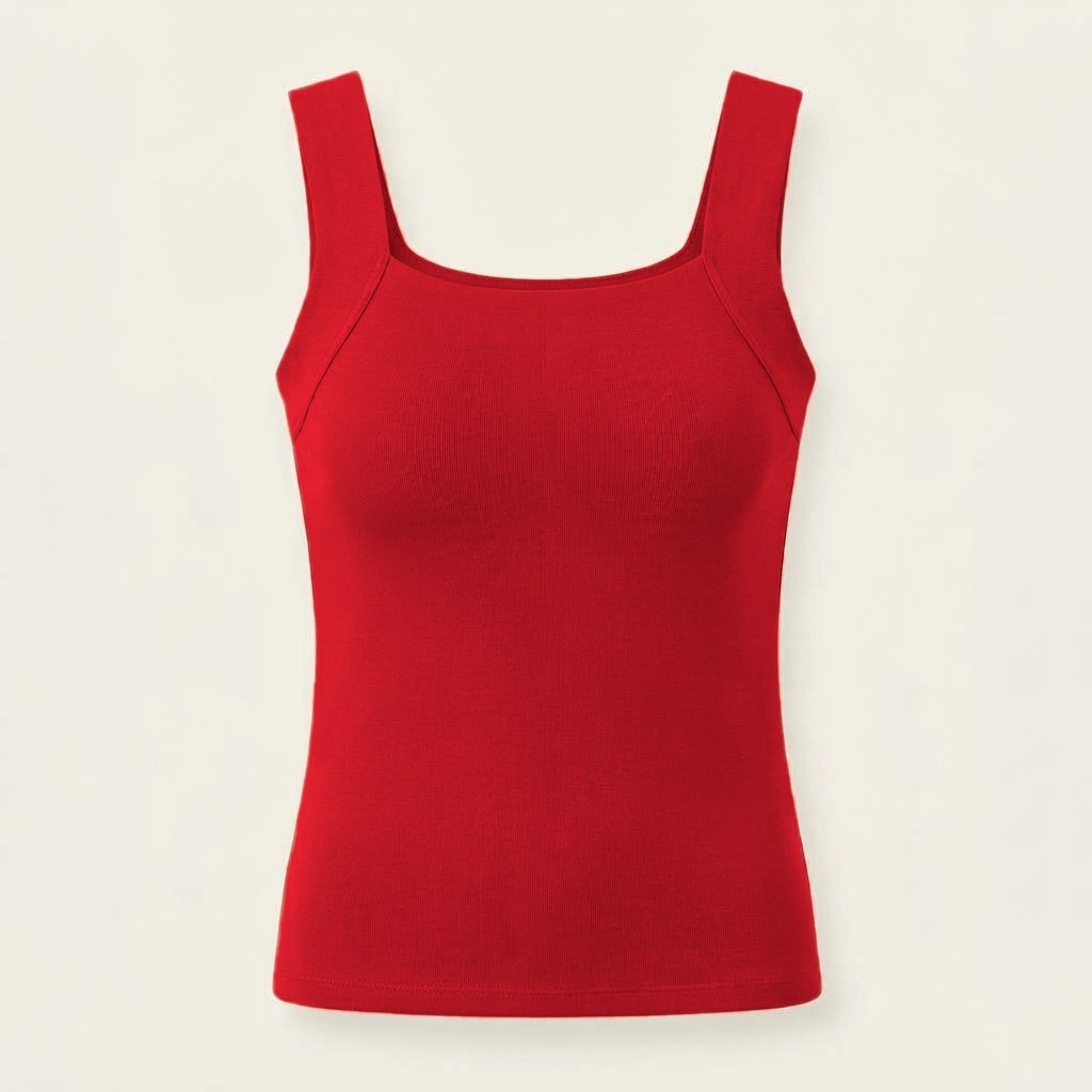 PamTanks tank top with built-in bra in Red